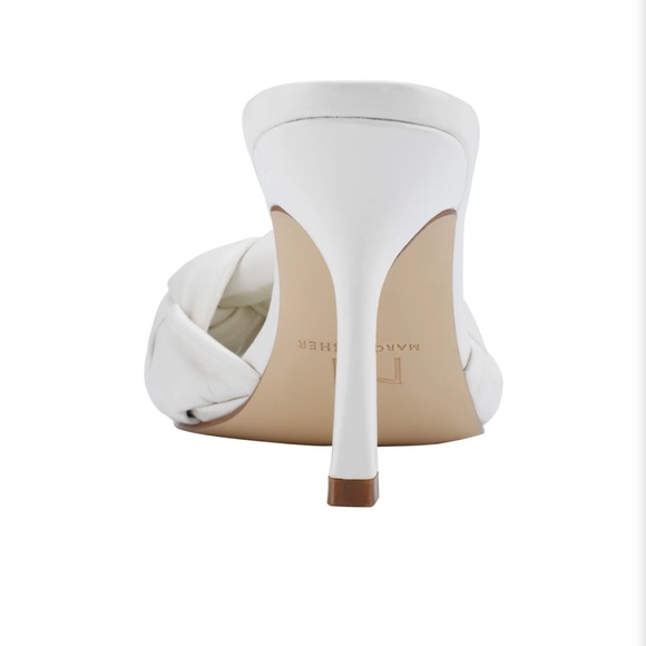 MARC FISHER BRIZO WOVEN MULE HEELED SANDALS - Picture 4 of 5